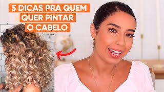 5 DICAS PRA QUEM QUER PINTAR O CABELO CACHEADO DE FORMA SAUDÃVEL  JULIANA LOUISE [upl. by Will]