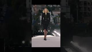 Gigi Hadid for Vesace FallWinter 2023 fashion fashionshow gigihadid model modeling runway [upl. by Ltney]