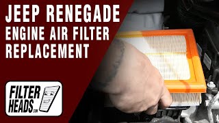 How to Replace Engine Air Filter 2018 Jeep Renegade 24L L4 [upl. by Jonell]