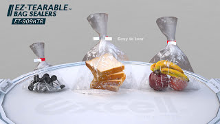 Tearable EZCut Bag Neck Sealer With Trimmer Series [upl. by Wakefield]