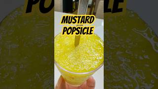 Mustard Popsicle      mustard dessert mustardmonday [upl. by Cirilo]