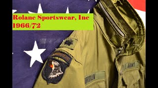 M65 Field Jackets Rolane Sportswear Inc First and last contracts [upl. by Lyrrehs]