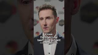 Miroslav Klose mit ein paar Tipps in Richtung deutscher Nationalmannschaft für die HeimEM dfb [upl. by Amaryllis]