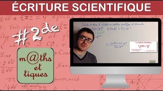 Effectuer un calcul de puissance Ecriture scientifique  Seconde [upl. by Euqimod]