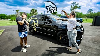 Giving My Wife The Keys To My Jeep Trackhawk  Braap Vlogs [upl. by Suivart778]