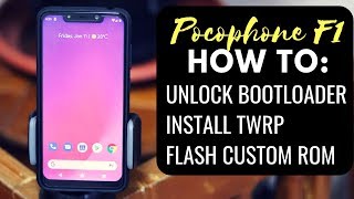 Pocophone F1 Unlock bootloader Install TWRP Flash Custom ROM  TAGALOG [upl. by Amsed113]