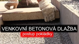 138 Pokládka venkovní betonové dlažby  Dodavatel KBBLOK  Svépomocí – ŽIVĚ [upl. by Bashuk474]