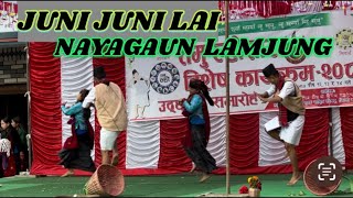 JUNI JUNI lai  cover dance nayagaun Lamjung  tamu losar besisahar biyongurung [upl. by Malcom]