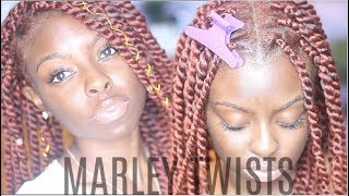 STEP BY STEP MARLEY TWISTS  FOR BEGINNERS [upl. by Melloney]