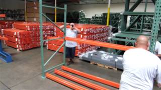 How to Assemble Your Pallet Rack Shelving [upl. by Dnyletak225]