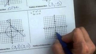 Finding points of Intersections between circles and lines [upl. by Oiluj173]