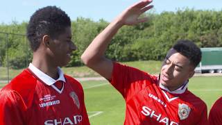 Jesse Lingard and Marcus Rashford recreate Ole Gunnar Solskjærs Champions League winning goal [upl. by Hildegarde]