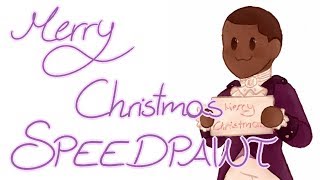 Merry Christmas from Burr  Leslie  Hamilton Speedpaint [upl. by Dalis122]