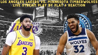 LIVE  Los Angeles Lakers Vs Minnesota Timberwolves Play By Play amp Reaction [upl. by Atilehs]