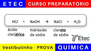 ETEC 🎯 Vestibulinho 202425 o que Estudar para a Prova da ETEC em QUÍMICA BoraETEC [upl. by Notsruht764]