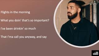 Marvins Room Karaoke  Drake Instrumental  Lyrics [upl. by Ennaear]