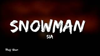 sia  snowman lyrics [upl. by Enomrej]