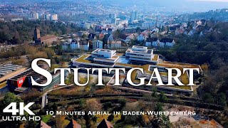 STUTTGART 🇩🇪 Drone Aerial 4K 2024 Drohne  BadenWürttemberg Germany Deutschland [upl. by Abekam]