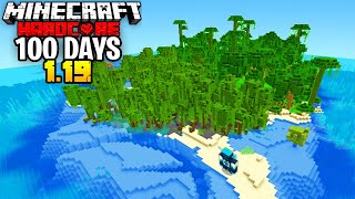 WE Survived 100 Days on a SURVIVAL ISLAND in 119 Hardcore Minecraft [upl. by Naman]