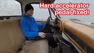 Hard accelerator pedal fixed So easy to push Chevy R30 Dump Truck easier to drive now [upl. by Ofella649]