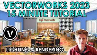 Vectorworks 2023 Lighting amp Rendering Tutorial 4K [upl. by Soloman185]