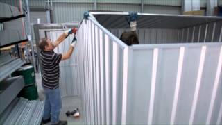 12  Shed Assembly  Gable Roof  Galvo Sheds Assembly Videos [upl. by Hazeghi21]