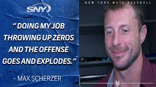 Max Scherzer talks taking back seat to Mets offensive explosion prepping for final start [upl. by Verda]