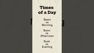 Learn How to Say Times of a Day english vocabulary learning [upl. by Anialem]