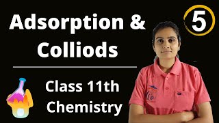 Adsorption and Colloids Class 11th Chemistry Part 5 [upl. by Ednargel]