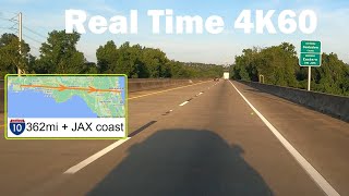 Interstate 10 Florida Full Length Real Time 4K60 Detailed Timestamps Eastbound [upl. by Enayd]