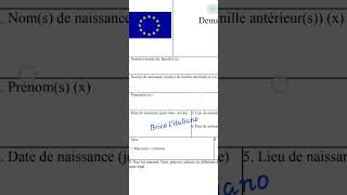 Formulaire de demande de visa Tourisme ou Affaires Partie 1 [upl. by Ylrebmic]