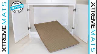 Installing an under sink cabinet mat from Xtreme Mats [upl. by Alehcim601]