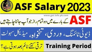 Asf salary in pakistan  Corporal ASI Training Unform  ASF Jobs All Information [upl. by Negam]