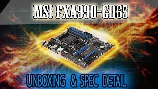 MSI 990FXAGD65 Unboxing and Spec detail Asus was DOA [upl. by Ayotnom601]