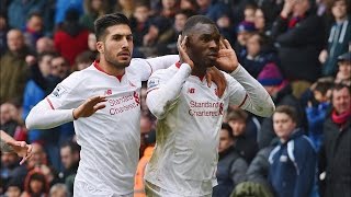 English Premier League  Liverpool 21 Crystal Palace  Christian Benteke Scores Late Penalty [upl. by Caraviello]