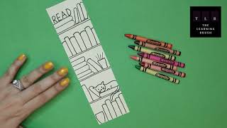 Easy to draw Bookmark with books design in 5 minutes [upl. by Devondra]