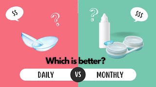 Which contact lens is better Daily or monthly disposable  Optometrist Explains [upl. by Maiah]