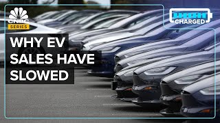 Why EVs Are Piling Up At Dealerships In The US [upl. by Ahsiekyt]