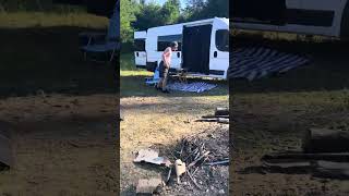 Camping On Crown land canada campfire adventuretourism travel camplife vanlife stream [upl. by Tanny]