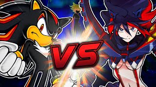 Shadow VS Ryuko Matoi in a DEATH BATTLE FIGHT  Sega Sonic the Hedgehog VS Kill la Kill animation [upl. by Ennaj]