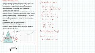 Déviation minimale dun prisme [upl. by Troxell]