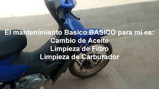 Cambiar aceite y Limpiar Filtro de Aire a una 110CC  Moto Service parte 1 [upl. by Shaw768]