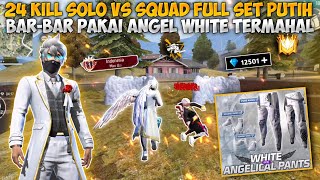 24 KILL SOLO VS SQUAD TOP UP 2 JUTA DEMI CELANA ANGEL PUTIH [upl. by Dlorej]