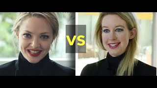 Amanda Seyfried vs Elizabeth Holmes  The Dropout Real vs Fake  Theranos [upl. by Negriv]