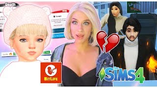 BITLIFE CONTROLS MY SIMS LIFE 1 sims 4 challenge [upl. by Akimrehs]