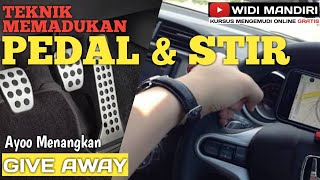 CARA MEMADUKAN STIR DENGAN PEDAL GAS REM KOPLING YANG BENAR DAN AMAN  TUTORIAL 6 [upl. by Berg]