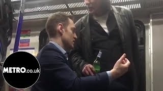 British man goes on racist rant at polish man for drinking on train  Metrocouk [upl. by Eillen37]