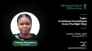 Excel Office Hour 174 Conditional Formatting in Excel The Right Way [upl. by Catherin]