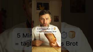 Schnelles Brot Rezept mit nur 5 Minuten Zeitbedarf pro Tag brot backen brotprofi [upl. by Narcho967]