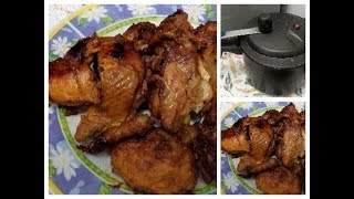 frango assado na panela de pressão sem óleo em poucos minutos pronto😋 [upl. by Idroj]